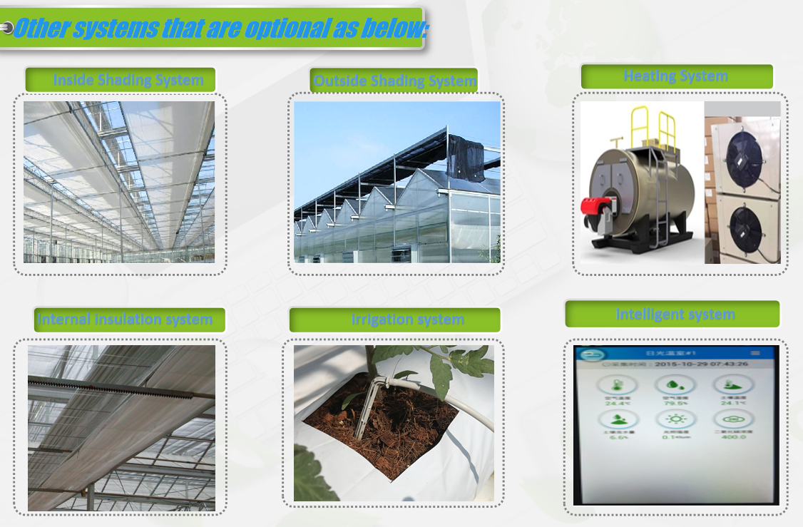 Glass Film Polycarbonate Greenhouse Flower Greenhouse With Intelligent Systems