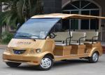 8 Seats 4kW Royal Gold Electric Sightseeing Car Designed For Tourist Attractions