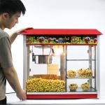 Commercial Food Warmer 1800W Popcorn Warming Showcase with 860*420*740mm Size