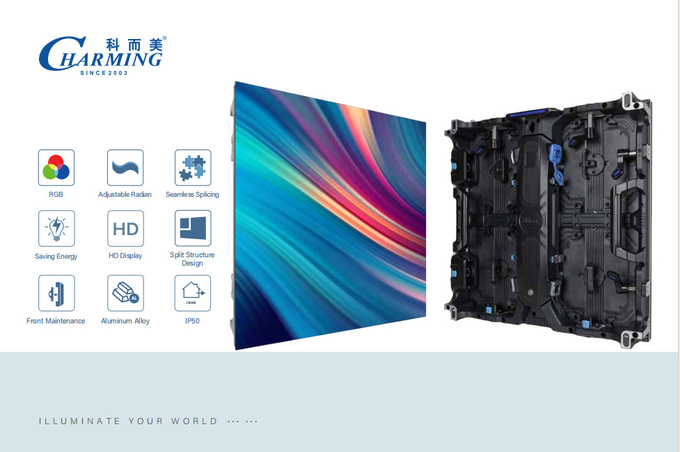 Indoor P2.6 Rental LED Screen Aluminum Alloy Front Maintenance LED Video Wall
