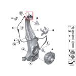 For Rolls Royce Dawn, Ghost, Wraith Front Knuckle Ball Joint OEM 31216853001