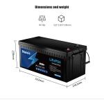 OEM 25.6V 200Ah Lithium Iron Phosphate Battery 5120Wh For RV Car Electric