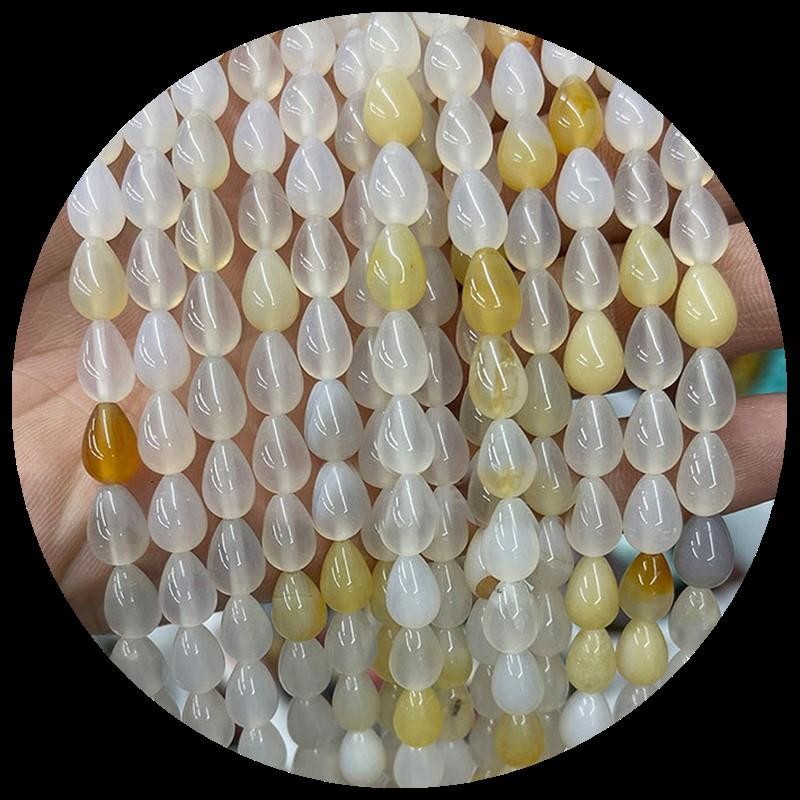 Lapis Lazuli Green Aventurine Gem Bead Natural Crystal Water Drop Shape Stone Loose Bead Strands For Bracelets