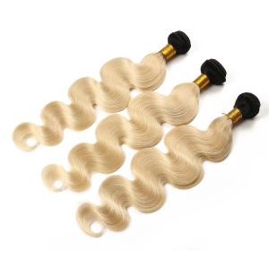 Wholesale 1b 613 Blonde Body Wave Indian Human Hair Bundles Grade 7A Virgin Hair from china suppliers