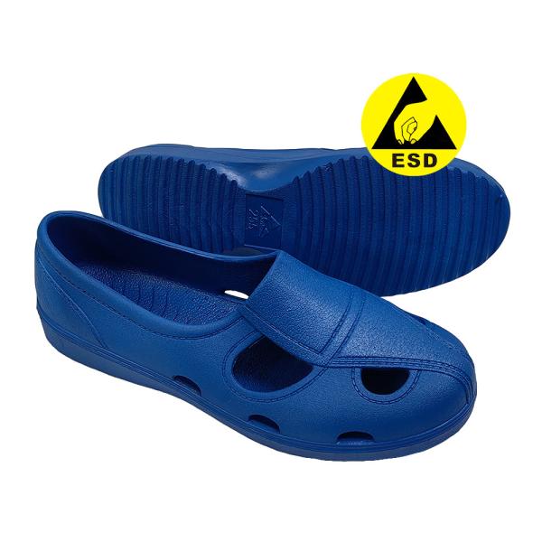 Blue Durable Integrated Molding SPU Material ESD Antistatic Workshop Safety Four