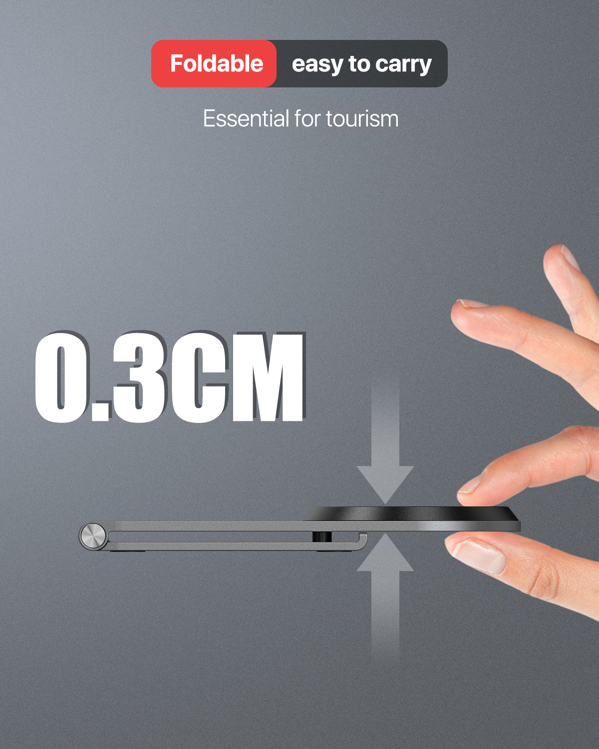 15W Aluminum Alloy Qi 2 Wireless Charger With Over Temperature Protection