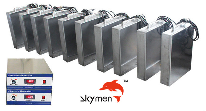 Portable 2400W Immersible High Frequency Ultrasonic Transducer Plate / Box For Nozzle