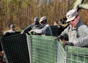 Wholesale Heavy Duty High Tensile Defensive Barriers Flood Bastion Sand Wall Hesco Barrier Fence For Shooting Range from china suppliers