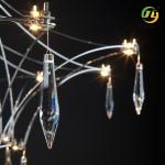 Italian Simple Art Chandelier Firefly Star Light Winery Villa Living Room