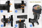 Large Fuel Chamber Portable Camping Stove for 3-5 People Iron Metal for Outdoor