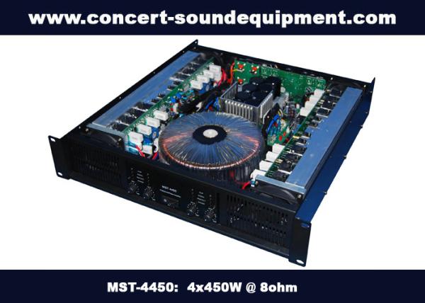 Pub , Church , School Conference Sound Equipment Class AB 4 X 450W Analogue