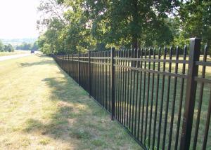 Wholesale Powder Coated Wrought Iron Fence 6ft High For Residential from china suppliers