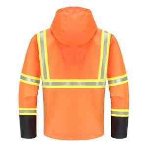 Wholesale Flame Resistant Rain Proof Workwear Offshore Hi Vis Jacket Liquid Chemical Resistant from china suppliers