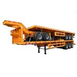 Multi Funtion flatbed semi trailer 75 Ton Trailer Hydraulic Low Bed Trailer
