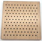 16/16/8mm Ceiling Wooden Oak Veneer Perforated Acoustic Panel Timber Soundproof