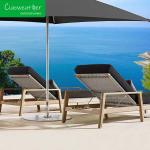 Outdoor Pool Teak Sun Lounge Chair Modern Design for Hotel Restaurant Banquet