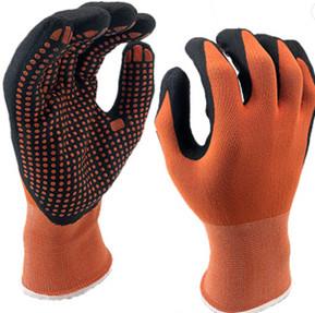 Wholesale Coated Nitrile Dots Personal Protective Equipment Gloves Nylon Spandex Liner from china suppliers