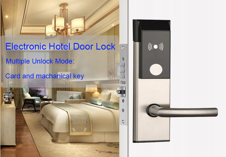 Stainless Steel Smart Door Lock System Hotel Electronic Locks for Hotel Room