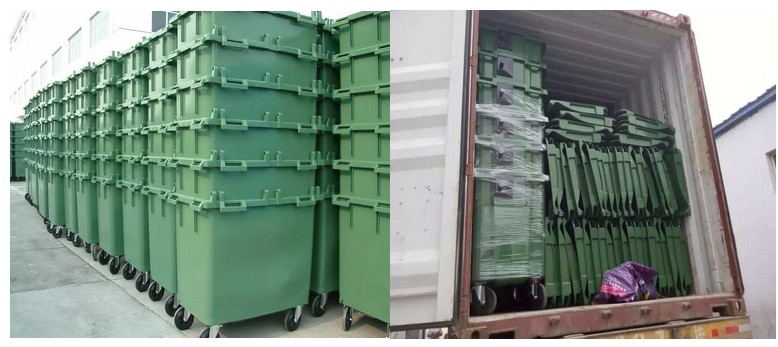 800L large capacity dumpster garbage bin waste container