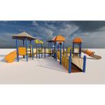 Theme Park Kids Galvanized Pipe Outdoor Slide Playground Anti Crack