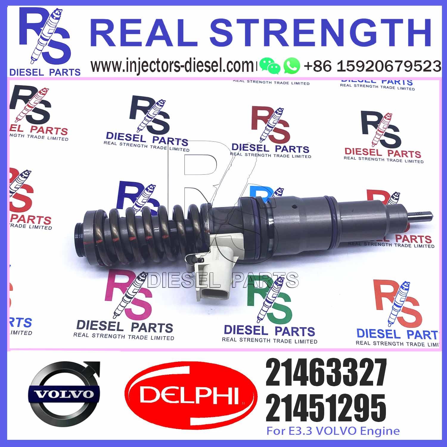21463327 Hot selling nozzle assembly common rail fuel injector 21463327 for diesel engine