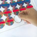 Adhesive Paper Plastic Sticker Label Customize Plastic Paper Sticker