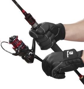 Wholesale Breathable Waterproof Fishing Gloves Wear Resistant Outdoor Dew Three Fingers from china suppliers
