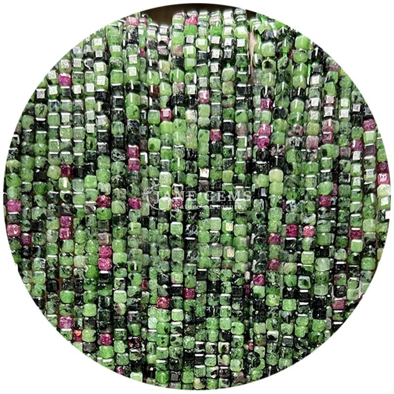 Wholesale Natural Crystal Gemstone Loose Beads Square Cube Loose Bead Amethyst Tourmaline Tiger Eye Bead for Jewelry