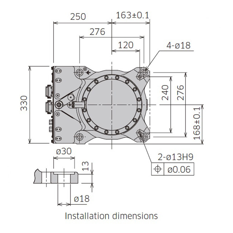 Floor / Ceiling Installation Cnc Palletizing Robot 6 Axis Payload 20kg Reach 1725mm RA020N