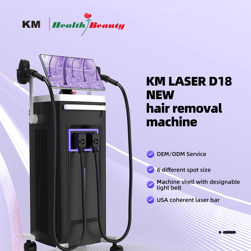 Crystal Temperature 0-5C Laser Hair Removal Machine with 808nm Wavelength