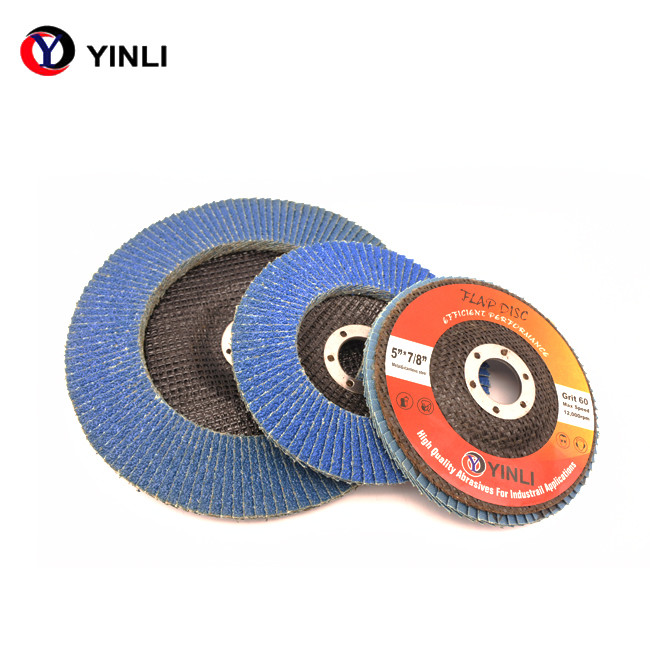 6 Inch 150mm Zirconia Flap Disc T27 T29 With Plastic Backing