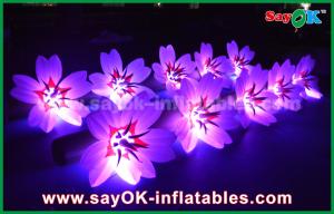 Wholesale 5m White Long Ground Nylon Cloth LED Flower Chain Inflatable Light Decoration from china suppliers