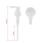 White Plastic Shampoo Pump Pop Out Anti-Slip Finish Closure 24/410 1.2cc/T