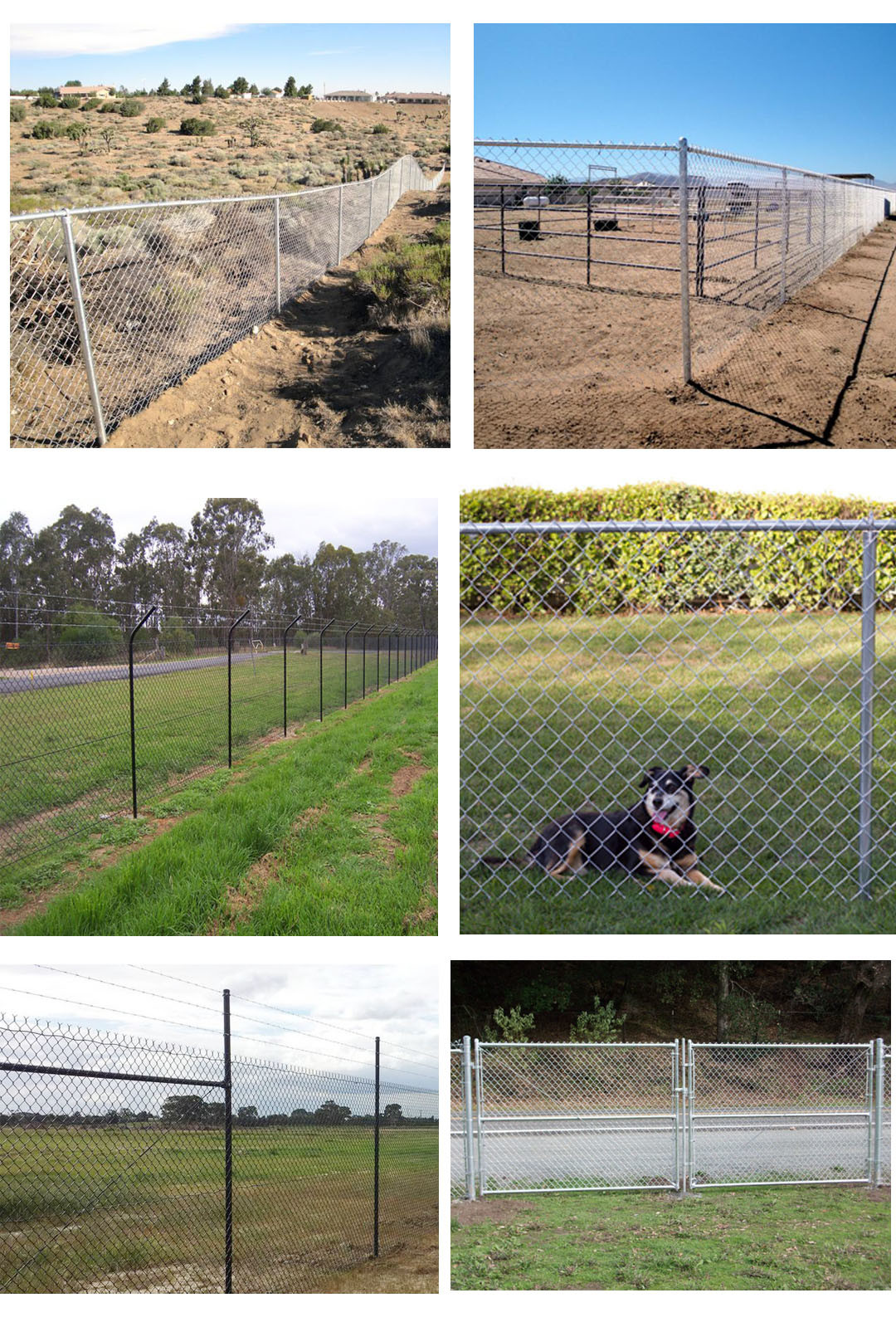 Diamond Wire Mesh 1.8m Steel Chain Link Fencing With Galvanized