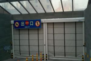 Wholesale Dark Blue Vertical Lift Fabric Doors For Industry Airports Shipyards from china suppliers