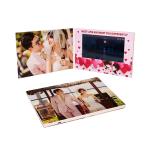 Personalized names LCD wedding photo album video for LCD video greeting card