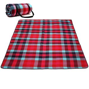 Wholesale Checkered Portable Beach Mat , Water Repellent Pocket Picnic Blanket from china suppliers