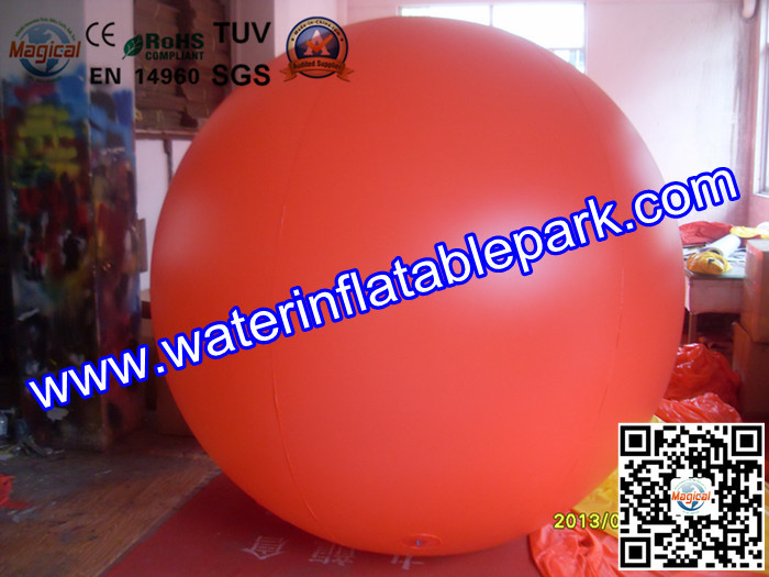 Durable PVC Inflatable Advertising Helium Balloon , OEM Inflatable Balloon For Exhibition