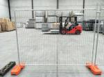 Welded pipe metal Galvanized Steel Temporary Fence