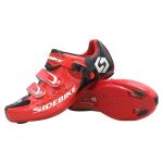 Red Road Racing Bicycle Shoes , Sidebike Road Cycling Shoes Good Shock