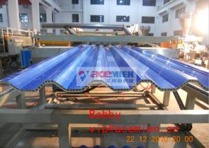 China Hollow PVC Roof SHeet Machine , Agricultural / Industrial Tile Roll Forming Equipment on sale