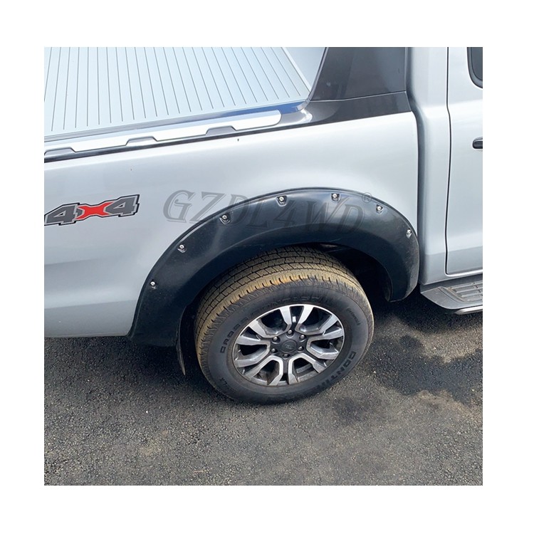 ABS 4x4 Fender Flare Wheel Arch Flares for Ford Ranger T8 2018+ with 3M Tape