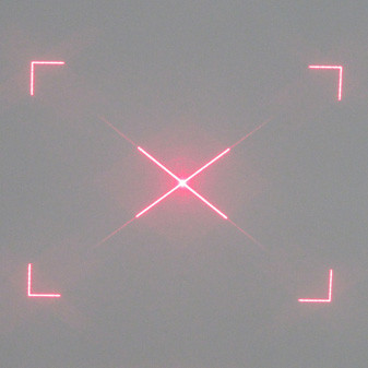 30.2° DOE Laser Module With Crossed Point Rectangle Adjustable Linewidth Brightness