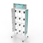 Supermarkets Snack Metal Display Stands Customizable Fast Food Metal Display