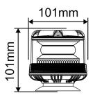 10V - 110V Signal Beacon IP65 Magnetic Amber Beacon Sucked Base Type