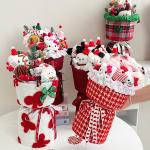Christmas Plush Fabric Doll Finished Bouquet Christmas Eve Gift Birthday Present