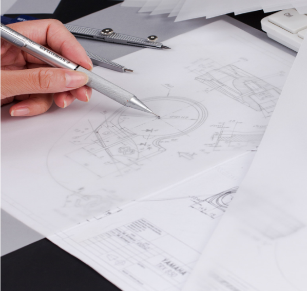 A3 A4 Size White Translucent Tracing Paper 50gram For Engineering Design
