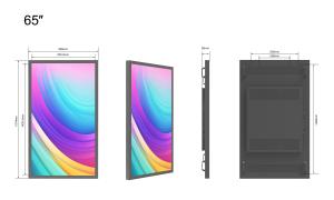 Wholesale 65 Inch 2500nits Hight Brightnees Outdoor LCD Display For Business Weatherproof IP65 series maintenance-free from china suppliers