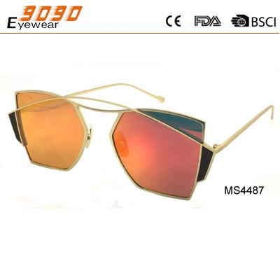 Women's sunglasses with heavy metal frame, special retro designer stylish, UV400