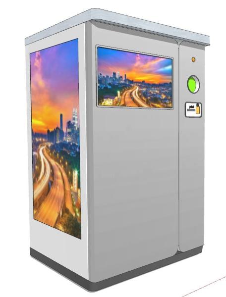 Scenic Spot PET Bottle Collection Plastic Bottle Recycling Machine With Weight